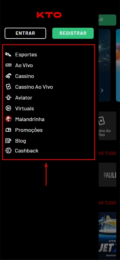 Aviator 00004 kto casino menu